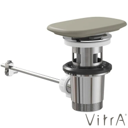 Vitra - Vitra Metropole Dikdörtgen Seramik Lavabo Süzgeci (Bas-Aç), Mat Bej