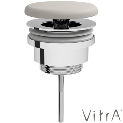 Vitra - Vitra Frame Yuvarlak Seramik Lavabo Süzgeci (Universal-Sabit), Mat Bej