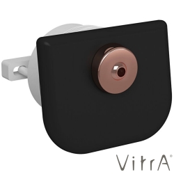 Vitra - Vitra Plural Rim-ex Klozet Rozeti (Bakır Taharet Setli, Mat Siyah)