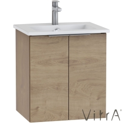 Vitra - Vitra Mia Plus Square Kapaklı Lavabo Dolabı, 60 cm, Altın Meşe