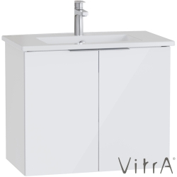 Vitra - Vitra Mia Plus Square Kapaklı Lavabo Dolabı, 80 cm, Parlak Beyaz