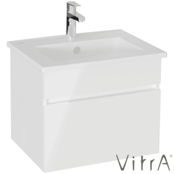 Vitra - Vitra Mia Plus Square Tek Çekmeceli Lavabo Dolabı, 60 cm, Parlak Beyaz - 69772
