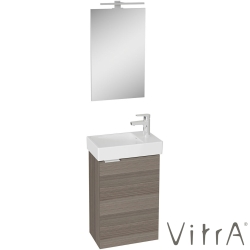 Vitra - Vitra Mia Plus Square Demonte Set, 45 cm, Kapaklı, (Lavabo Dolabı, Aydınlatmalı Ayna), Cordoba - 69784