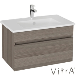 Vitra - Vitra Mia Plus Square Tek Çekmeceli Lavabo Dolabı, 80 cm, Cordoba - 69798