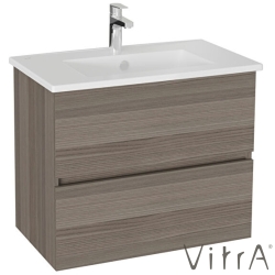 Vitra - Vitra Mia Plus Square Çift Çekmeceli Lavabo Dolabı, 80 cm, Cordoba - 69799