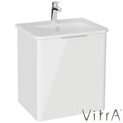 Vitra - Vitra Mia Plus Round Kapaklı Lavabo Dolabı, 60 cm, Parlak Beyaz - 69812