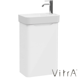 Vitra - Vitra Integra Round Lavabo Dolabı, 45 cm, Kapaklı, Parlak Beyaz, Sağ - 69834