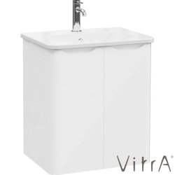 Vitra - Vitra Integra Round Kapaklı Lavabo Dolabı, Ayaksız, 60 cm, Parlak Beyaz - 69843