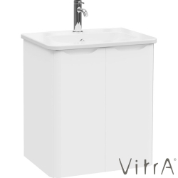 Vitra - Vitra Integra Round Kapaklı Lavabo Dolabı, Ayaksız, 60 cm, Mat Beyaz - 69844