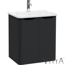 Vitra - Vitra Integra Round Kapaklı Lavabo Dolabı, Ayaksız, 60 cm, Mat Grafit - 69845