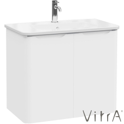 Vitra - Vitra Integra Round Kapaklı Lavabo Dolabı, Ayaksız, 80 cm, Mat Beyaz - 69853