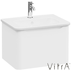 Vitra - Vitra Integra Round Tek Çekmeceli Lavabo Dolabı, Ayaksız, 60 cm, Mat Beyaz - 69898