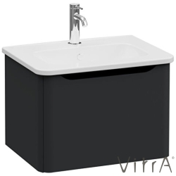 Vitra - Vitra Integra Round Tek Çekmeceli Lavabo Dolabı, Ayaksız, 60 cm, Mat Grafit - 69899