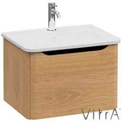 Vitra - Vitra Integra Round Tek Çekmeceli Lavabo Dolabı, Ayaksız, 60 cm, Altın Meşe - 69900