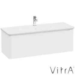 Vitra - Vitra Integra Round Tek Çekmeceli Lavabo Dolabı, Ayaksız, 120 cm, Mat Beyaz - 69925