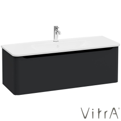 Vitra - Vitra Integra Round Tek Çekmeceli Lavabo Dolabı, Ayaksız, 120 cm, Mat Grafit - 69926