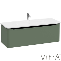 Vitra - Vitra Integra Round Tek Çekmeceli Lavabo Dolabı, Ayaksız, 120 cm, Mat Yeşil - 69929