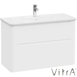 Vitra - Vitra Integra Round Çift Çekmeceli Lavabo Dolabı, Ayaksız, 100 cm, Mat Beyaz - 69988