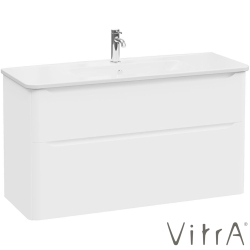 Vitra - Vitra Integra Round Çift Çekmeceli Lavabo Dolabı, Ayaksız, 120 cm, Mat Beyaz - 69997