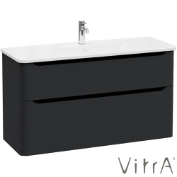 Vitra - Vitra Integra Round Çift Çekmeceli Lavabo Dolabı, Ayaksız, 120 cm, Mat Grafit - 69998