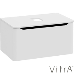 Vitra - Vitra Integra Round Tek Çekmeceli Çanak Lavabo Uyumlu Lavabo Dolabı, Mat Açık Gri, 80 cm (Çanak Lavabo Hariç-Armatür Deliksiz) - 70047
