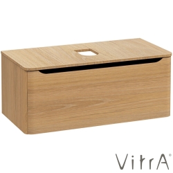 Vitra - Vitra Integra Round Tek Çekmeceli Çanak Lavabo Uyumlu Lavabo Dolabı, Altın Meşe, 100 cm (Çanak Lavabo Hariç-Armatür Deliksiz) - 70053