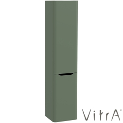 Vitra - Vitra Integra Round Çift Kapaklı Çamaşır Sepetli Boy Dolabı, Mat Yeşil (Sol) - 70082