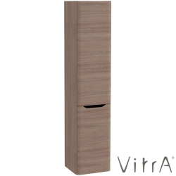 Vitra - Vitra Integra Round Çift Kapaklı Çamaşır Sepetli Boy Dolabı, Moka Meşe (Sol) - 70084