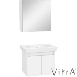 Vitra - Vitra Step Lavabo Dolabı Demonte Set, 65 cm, Beyaz (Lavabo Dolabı, Dolaplı Ayna)