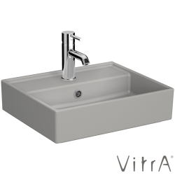 Vitra - Vitra ArchiPlan Dar Lavabo, 45x38 cm, Mat Taş Gri, VitraClean