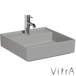 Vitra - Vitra ArchiPlan Lavabo, 45x46 cm, Mat Taş Gri, VitraClean