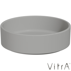 Vitra - Vitra ArchiPlan Yuvarlak Çanak Lavabo, 40 cm, Mat Taş Gri, VitraClean