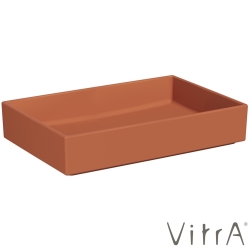 Vitra - Vitra ArchiPlan Dikdörtgen Çanak Lavabo, 60 cm, Mat Terra Rosa, VitraClean