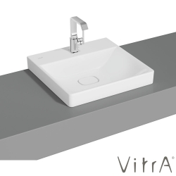 Vitra - Vitra Metropole Çanak Lavabo, 50 cm, Mat Beyaz, VitraClean - 7525B401-0937