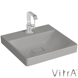 Vitra - Vitra Metropole Lavabo, 50 cm, Mat Taş Gri, VitraClean - 7525B476-0041
