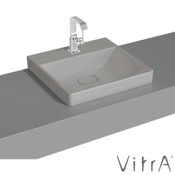 Vitra - Vitra Metropole Çanak Lavabo, 50 cm, Mat Taş Gri, VitraClean - 7525B476-0937