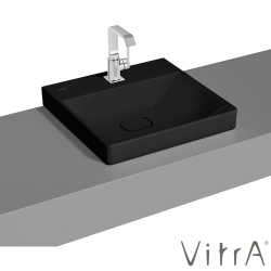 Vitra - Vitra Metropole Çanak Lavabo, 50 cm, Mat Siyah, VitraClean - 7525B483-0937