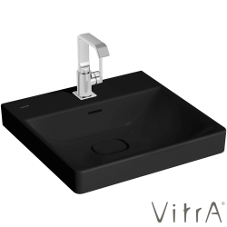 Vitra - Vitra Metropole Lavabo, 50 cm, Mat Siyah, VitraClean