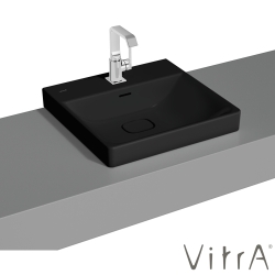 Vitra - Vitra Metropole Çanak Lavabo, 50 cm, Mat Siyah, VitraClean