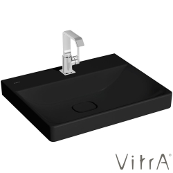 Vitra - Vitra Metropole Lavabo, 60 cm, Mat Siyah, VitraClean - 7526B483-0041