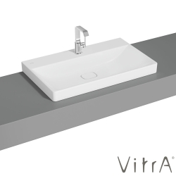 Vitra - Vitra Metropole Çanak Lavabo, 80 cm, Mat Beyaz, VitraClean - 7527B401-0937