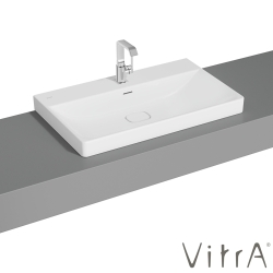 Vitra - Vitra Metropole Çanak Lavabo, 80 cm, Mat Beyaz, VitraClean