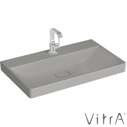 Vitra - Vitra Metropole Lavabo, 80 cm, Mat Taş Gri, VitraClean - 7527B476-0041