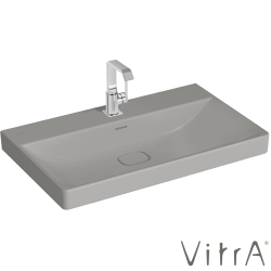 Vitra - Vitra Metropole Lavabo, 80 cm, Mat Taş Gri, VitraClean