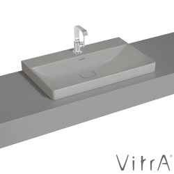 Vitra - Vitra Metropole Çanak Lavabo, 80 cm, Mat Taş Gri, VitraClean