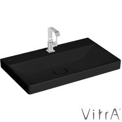 Vitra - Vitra Metropole Lavabo, 80 cm, Mat Siyah, VitraClean - 7527B483-0041