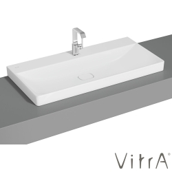 Vitra - Vitra Metropole Çanak Lavabo, 100 cm, Mat Beyaz, VitraClean - 7529B401-0937