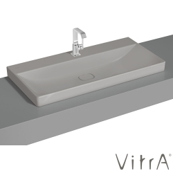 Vitra - Vitra Metropole Çanak Lavabo, 100 cm, Mat Taş Gri, VitraClean - 7529B476-0937