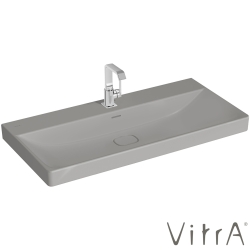 Vitra - Vitra Metropole Lavabo, 100 cm, Mat Taş Gri, VitraClean
