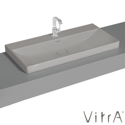 Vitra - Vitra Metropole Çanak Lavabo, 100 cm, Mat Taş Gri, VitraClean